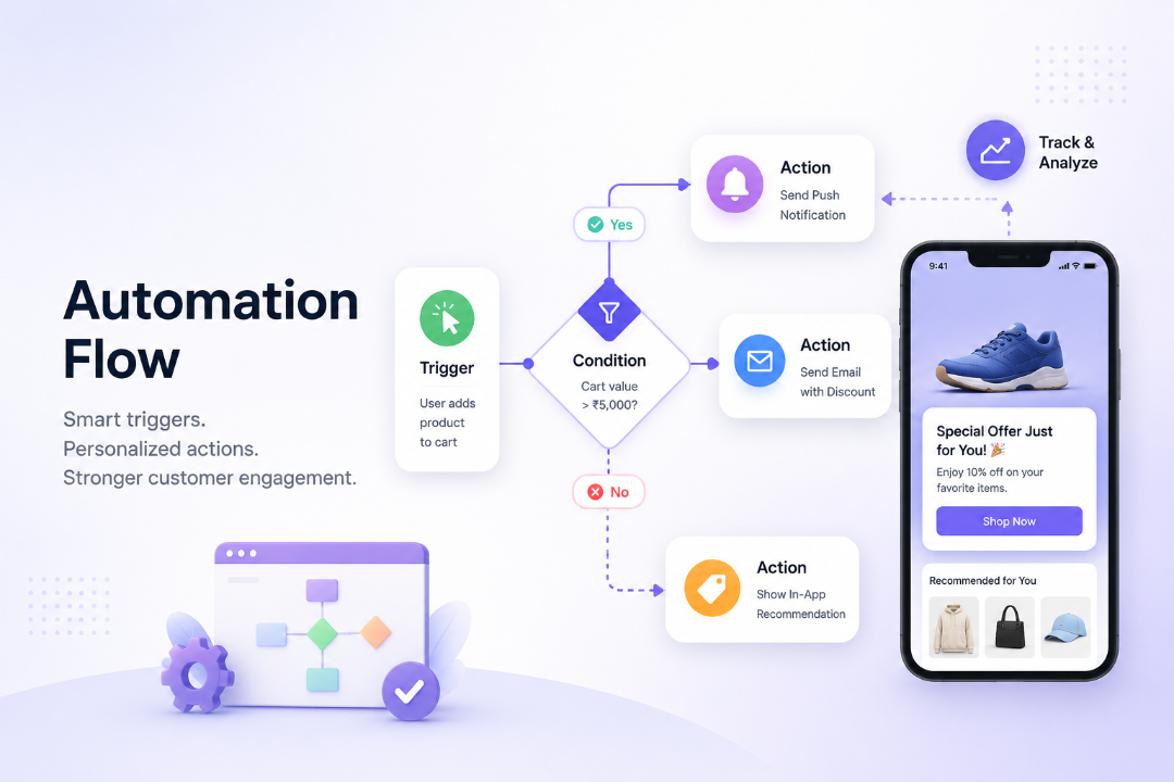 Shopify Mobile App Automation: Trigger Real-Time Actions