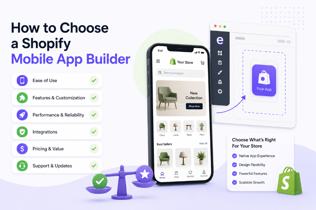 How to Choose a Shopify Mobile App Builder: The Complete 2026 Checklist