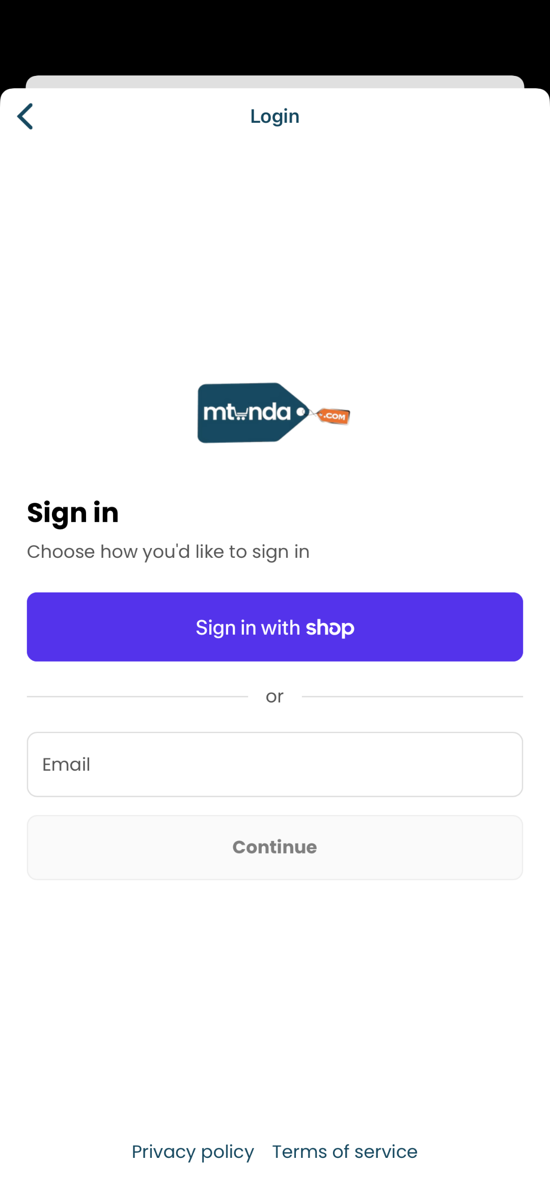 Mtunda app screen 6