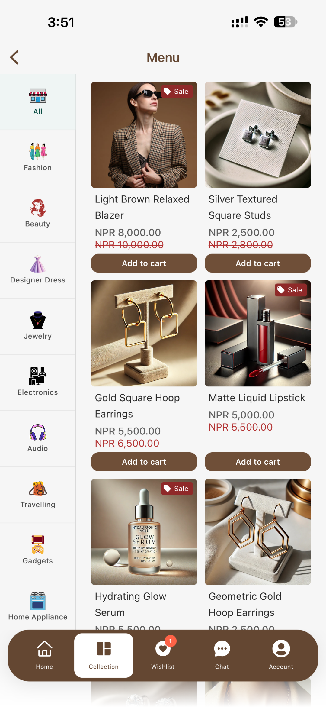Evlop mobile app storefront preview