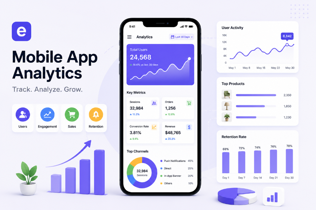 Mobile App Analytics: 5 Built-In Dashboards for Your Shopify App